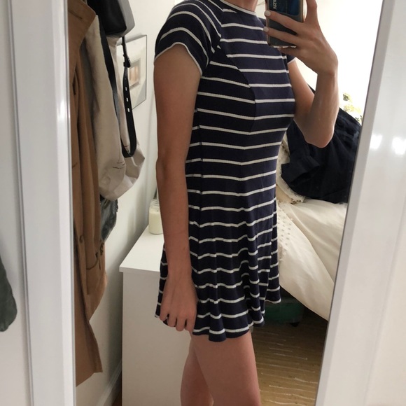 Urban Outfitters Navy Striped Dress - Picture 6 of 6